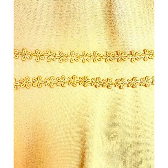 Vintage Sara Max Collection Golden Chartreuse 3-Piece Midi Length M Set Modest - Picture 9 of 9